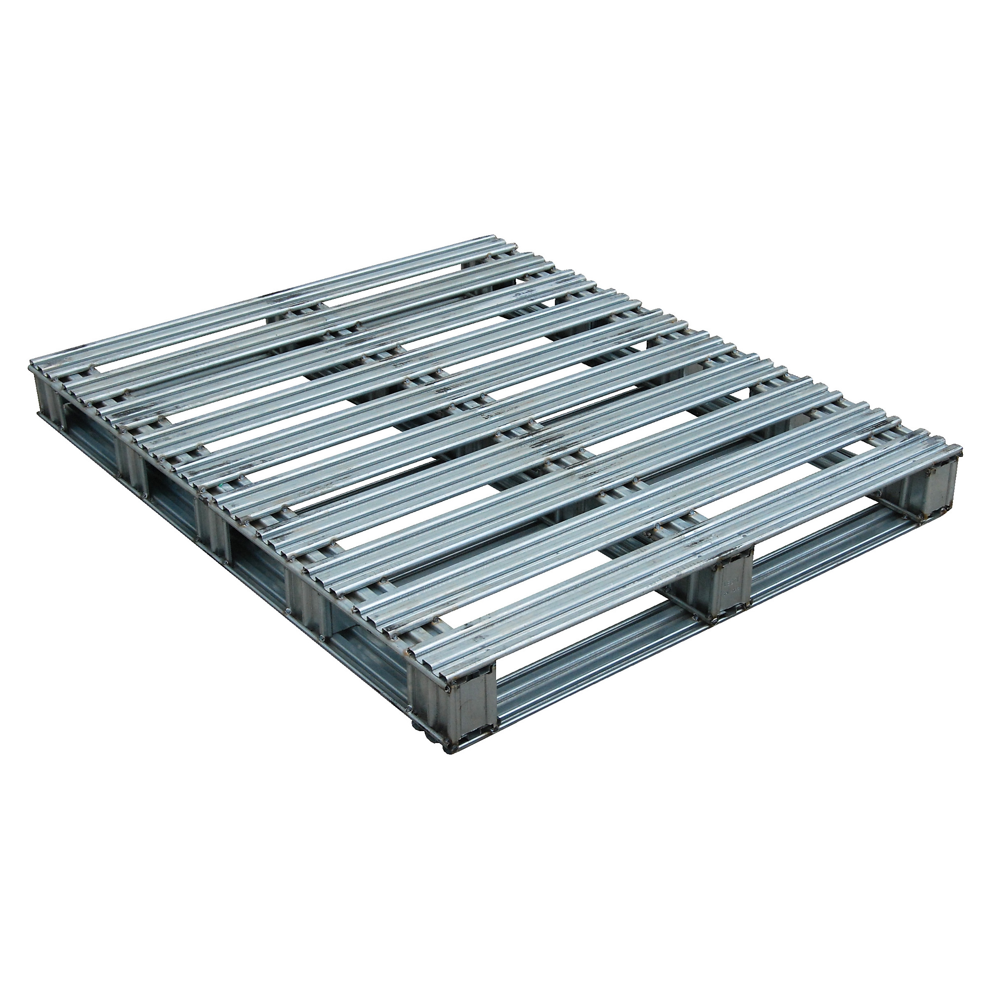 Vestil Galvanized Steel Pallet - 48in. x 40in. x 4.75in., 8,000 lb Capacity, 2-Way Entry, Model# SPL-4048